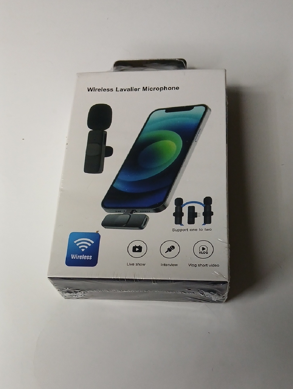 Wireless Lavalier Microphone For Iphone - Black
